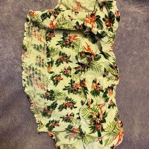 Flower pattern tube top